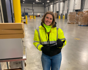 Lauren (Project manager at BluLine) at Install at The Marzetti Company